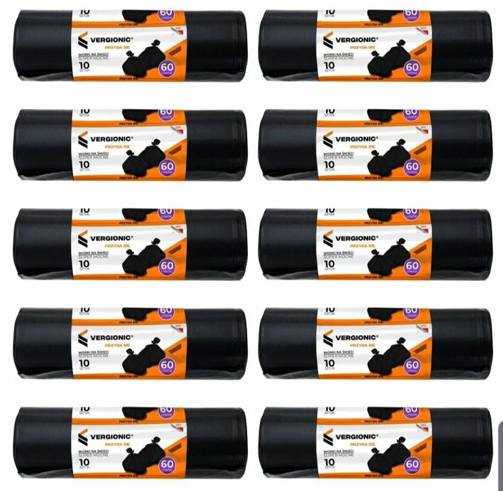 Worki czarne 100sztuk Super mocne