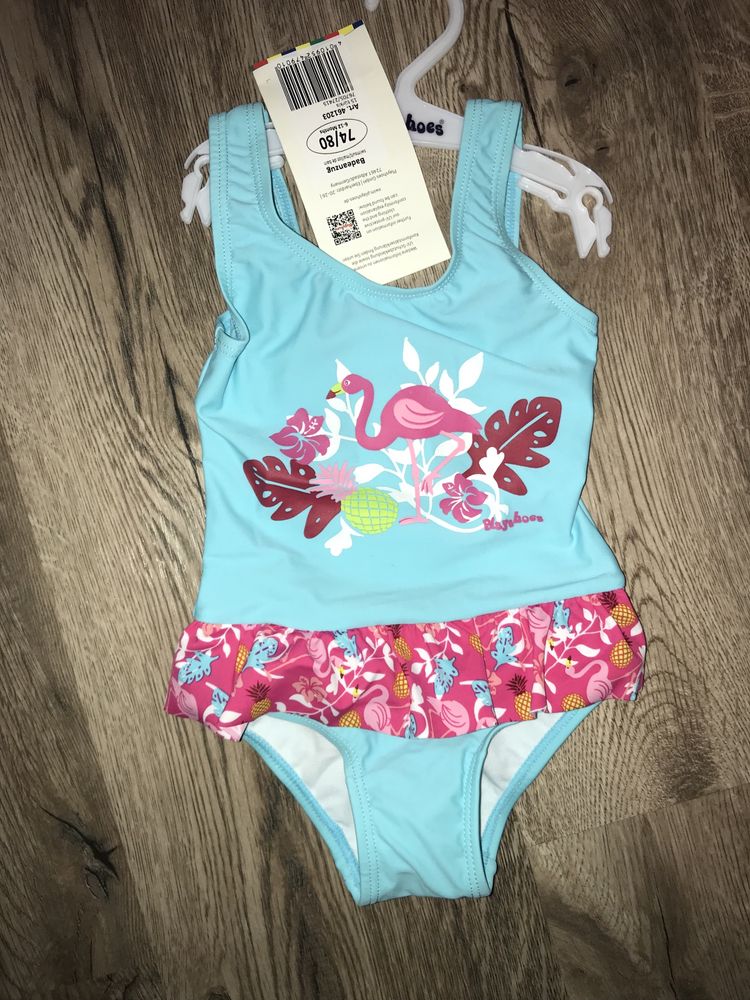 Nowy strój kąpielowy dla dziewczynki niemowlaka 74 80
