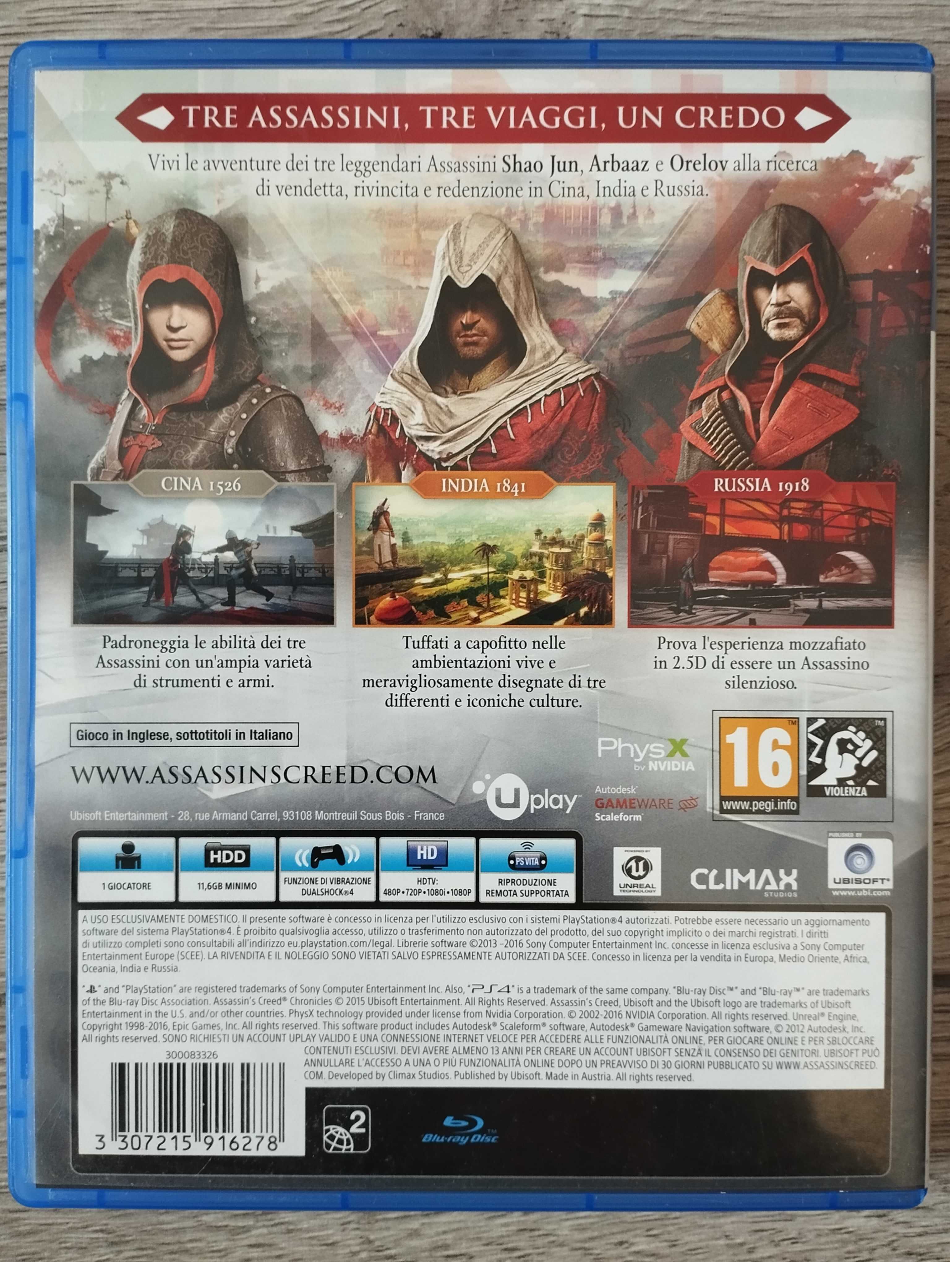 Gra Assassin's Creed Chronicles PS4/PS5 Playstation