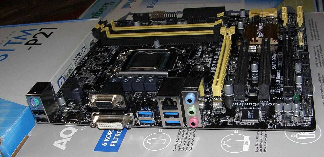 Asus H87M-Plus Socket 1150 DDR3 с 4-ядерн. проц. Core i5 4670 3.40 GHz