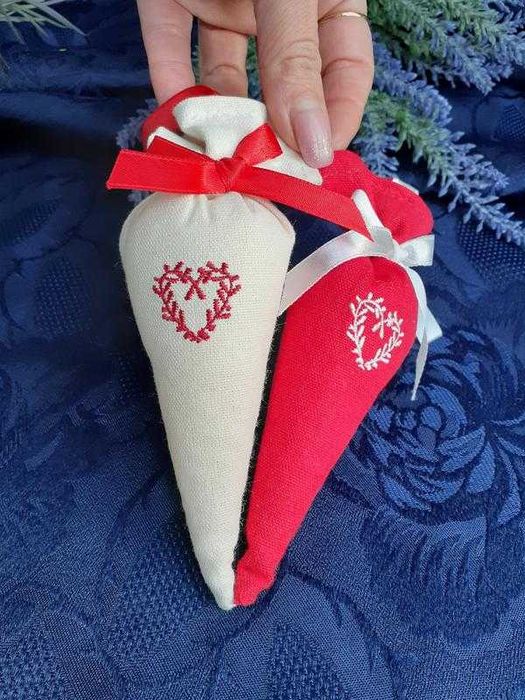 Scented pomanders сердце саше подвески 100% лен сердечки модные