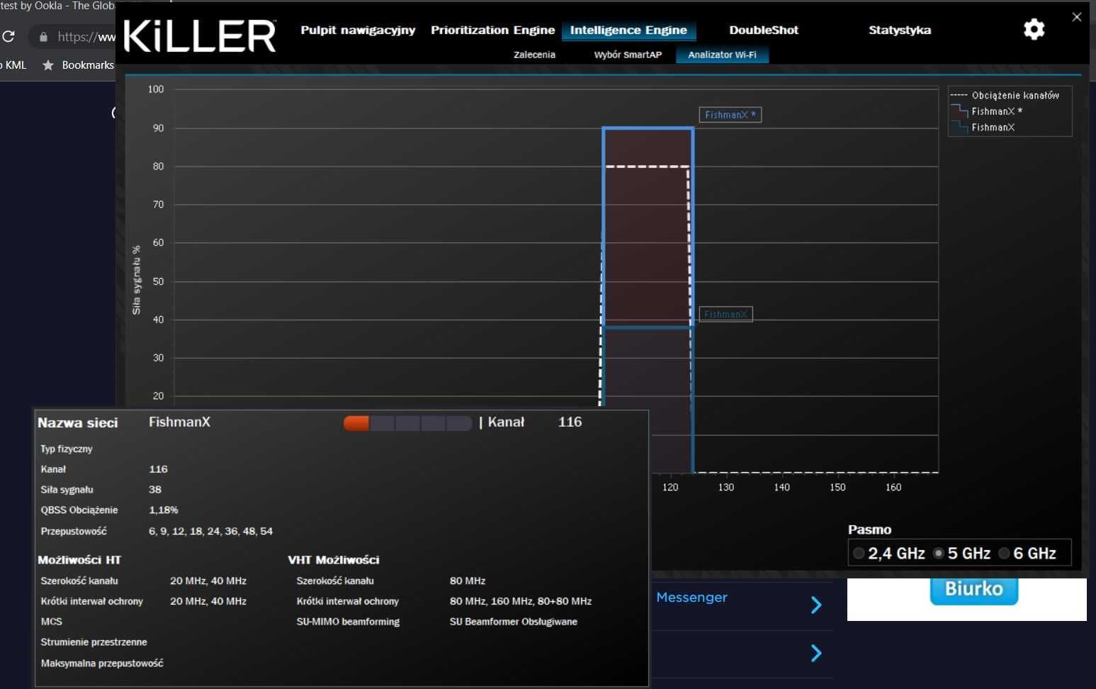 Karta WiFi AX 6E INTEL KILLER AX1675x wraz z AX210.NGWG.NVX  M2