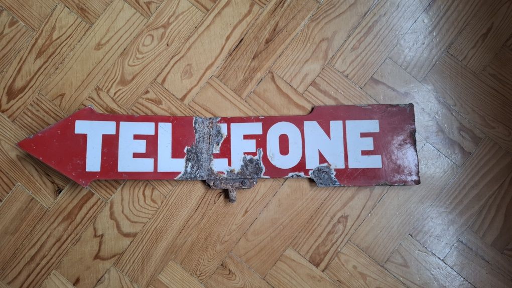 Placa antiga Telégrafo / Telefone