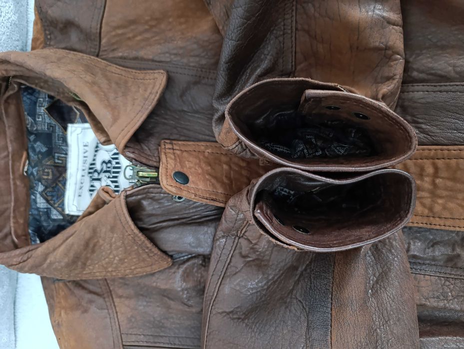 Куртка шкіряна чоловіча RB розмір L