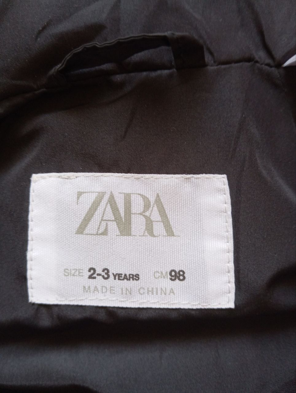 Куртка пуховик 98 рр Zara