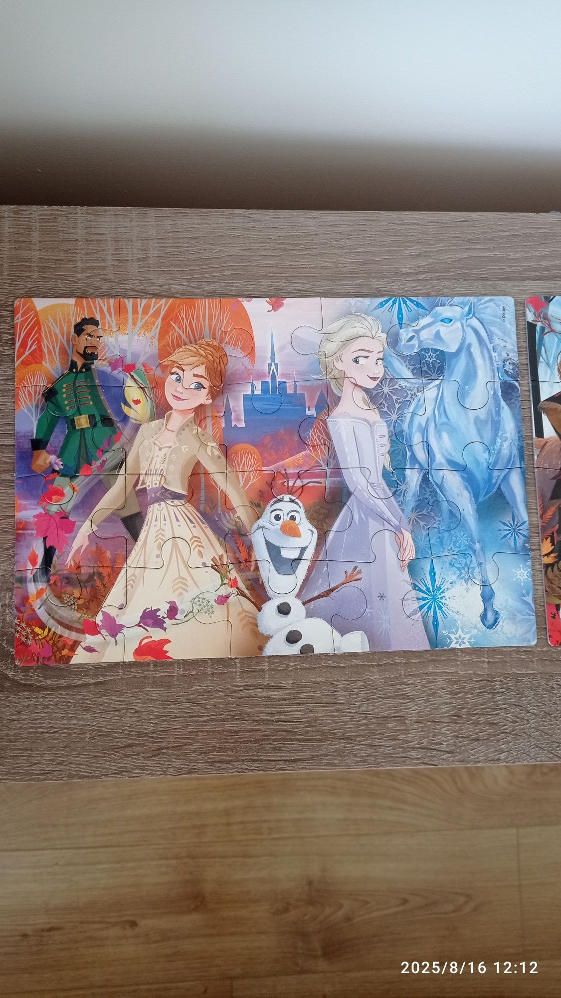 Puzzle 2 w 1 Kraina lodu Frozen Disney 2 x 20 elementów