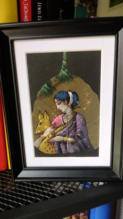 Obrazek na liściu Indie