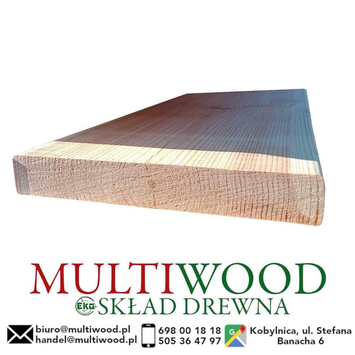 Deska podrynnowa, tarasowa, konstrukcyjna 28x195mm