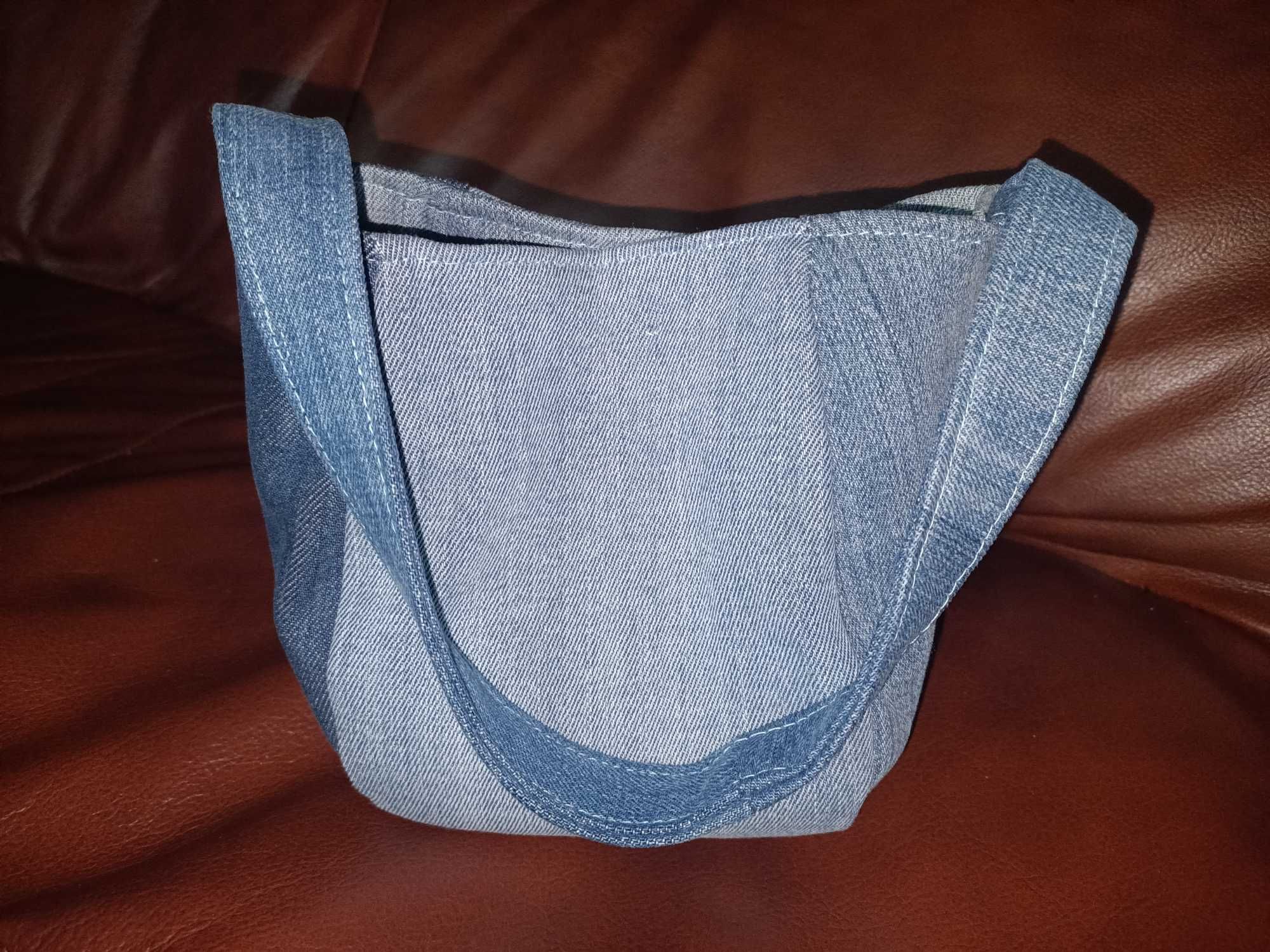 Torebka jeansowa handmade
