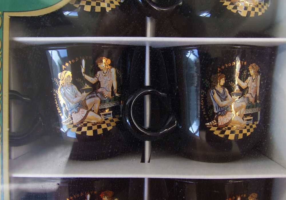 Кофейный сервиз Ilona, 6 персон, стекло, новый