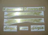 Kawasaki zx12r autocolantes  dourado