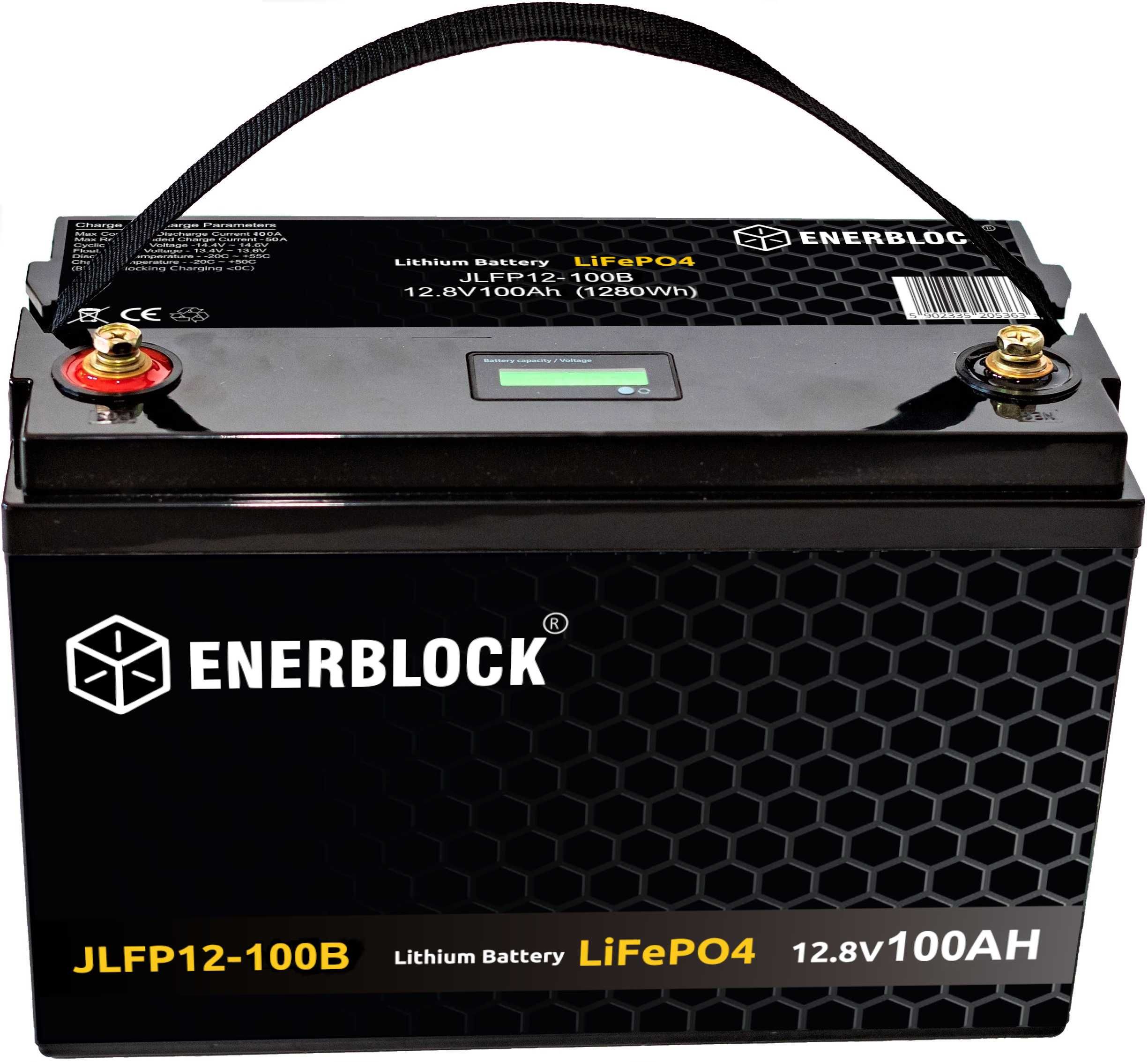 Litowy Akumulator Enerblock LiFePo4 100Ah 12V JLFP