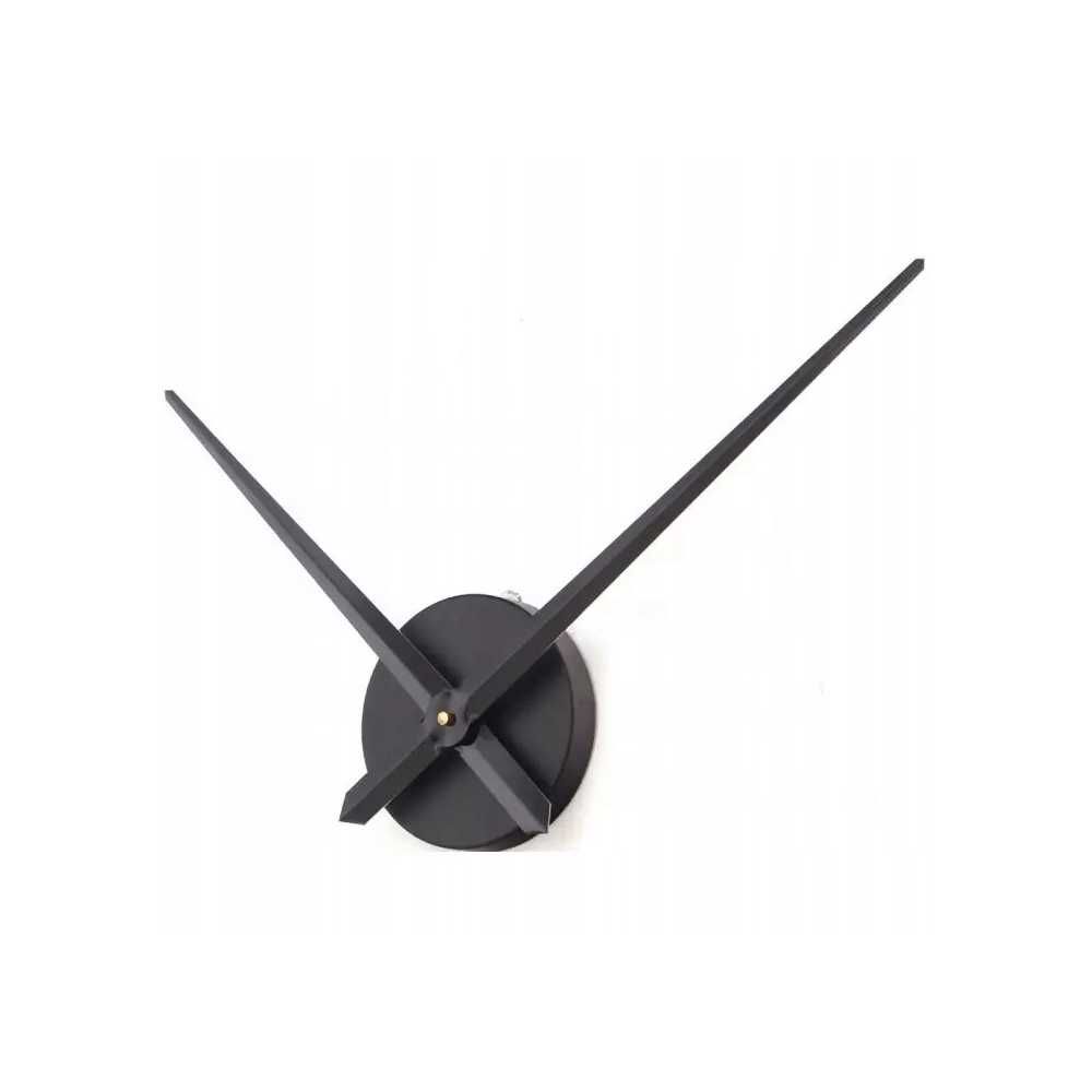 Zegar ścienny DIY 70 -130 CM 3D Zegar przyklejany Czarny połysk