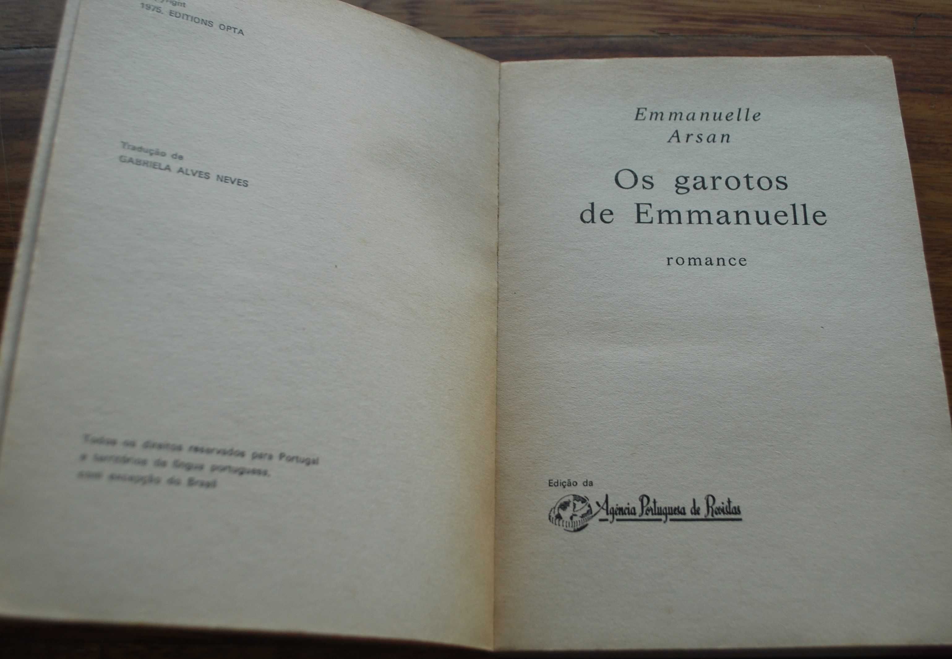 Os Garotos de Emmanuelle de Emmanuelle Arsan