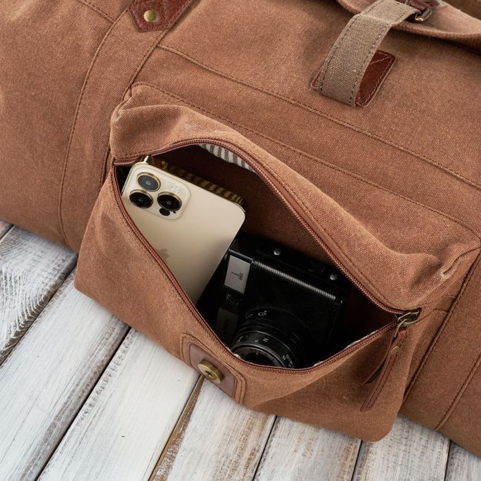 Torba męska podróżna brązowa duża A4 Paolo Peruzzi E-02-BR