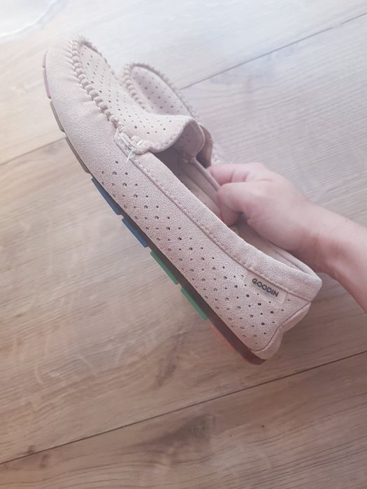 Materiałowe baleriny mokasyny damskie marki Goodin rozmiar 40.