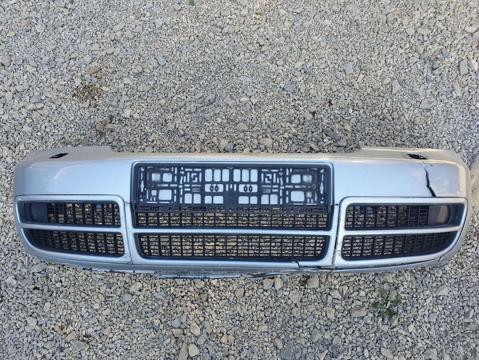 AUDI S4 B5 ZDERZAK KOMPLETNY BELKA WZMOCNIENIE KRATKI ŚLIZGI ORYGINAŁ 8D0807111