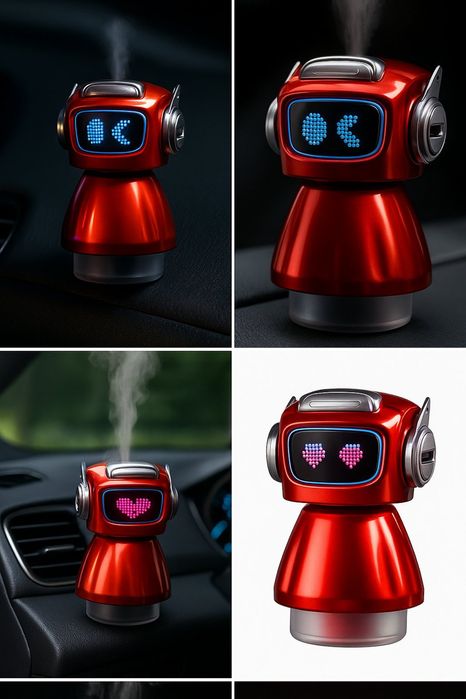 ХИТ! Умный ромадифузор "Робот" 50мл JQR002 з ароматерапією - 3 режими