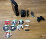Xbox 360 slim 256GB com controlador e jogos bom estado