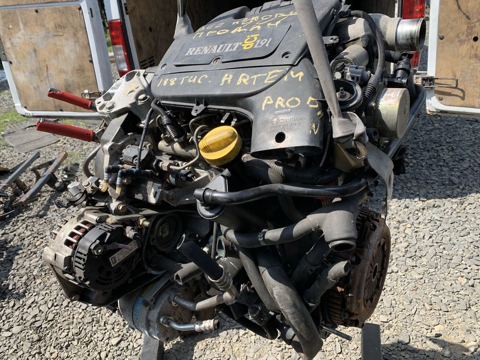 Двигун 1.9 дизель турбіна 1.9 dci renault двигатель F9K F8T