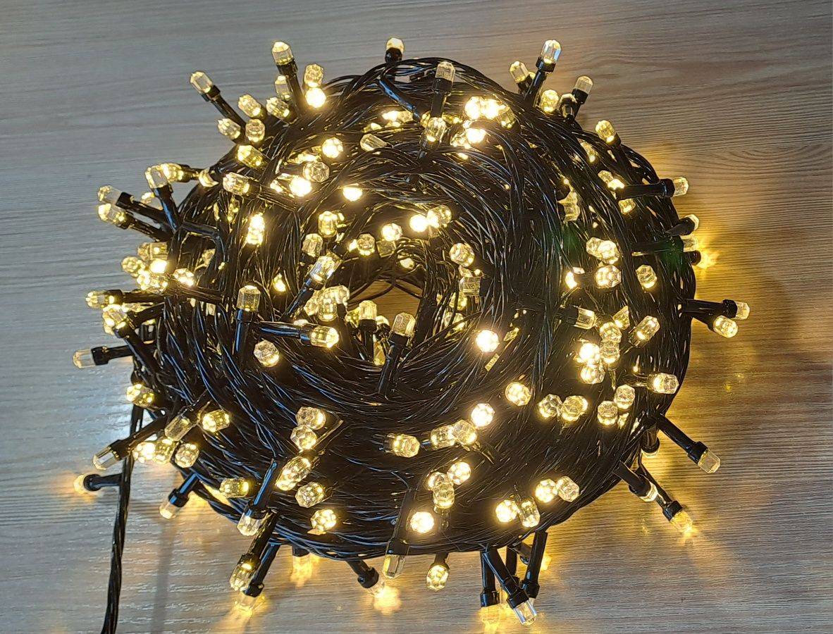 Гирлянда светодиодная шестигранник влагозащищенная 500 Led/8 мм