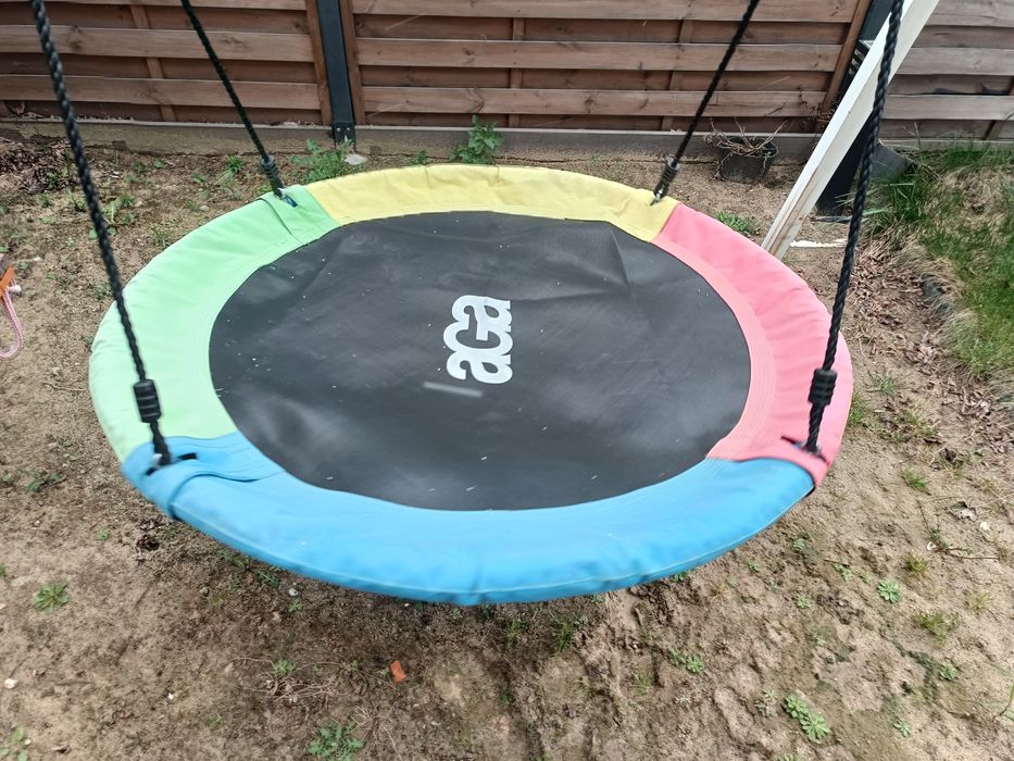 Huśtawka ogrodowa solidna na dwie hustawki