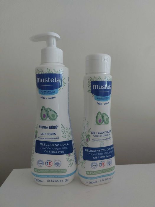 Mustela zestaw żel plus mleczko