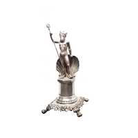 Paliteiro "Neptuno" prata coroa | século XVIII