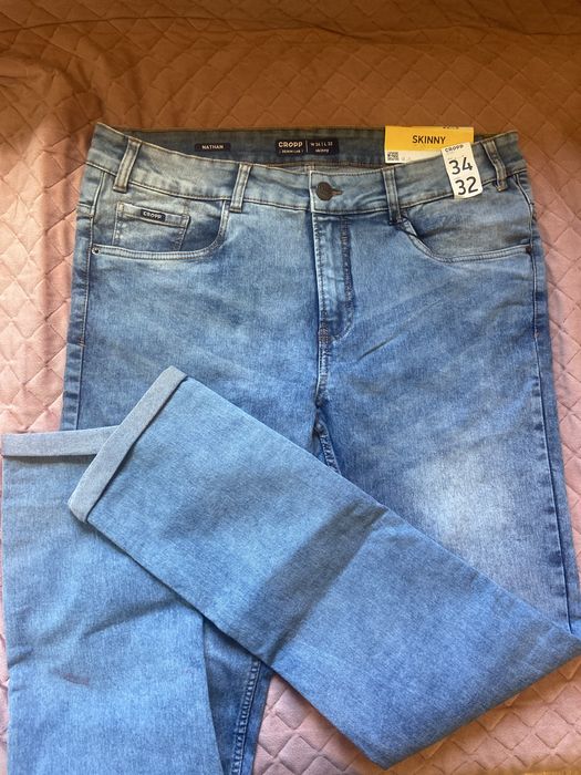Jeansy skinny cropp 34/32