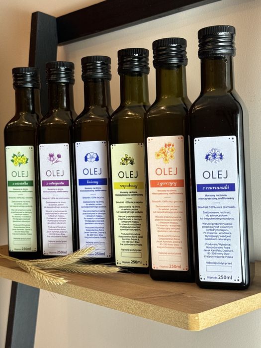 Olej rzepakowy zimnotłoczony wysyłka