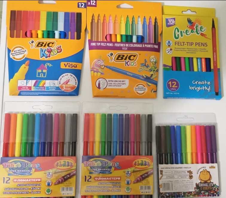 Олівці та фломастери Zibi Bic Class Nota Bene Create