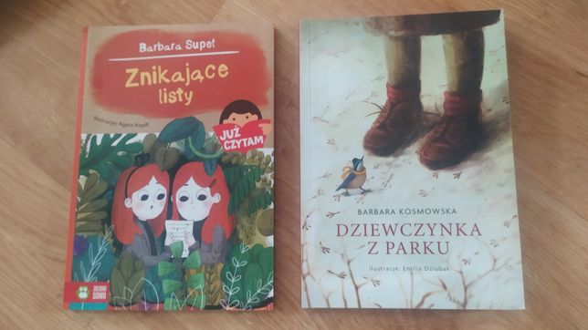 2 książki pt. ,, Znikające listy" i ,, Dziewczynka z parku"