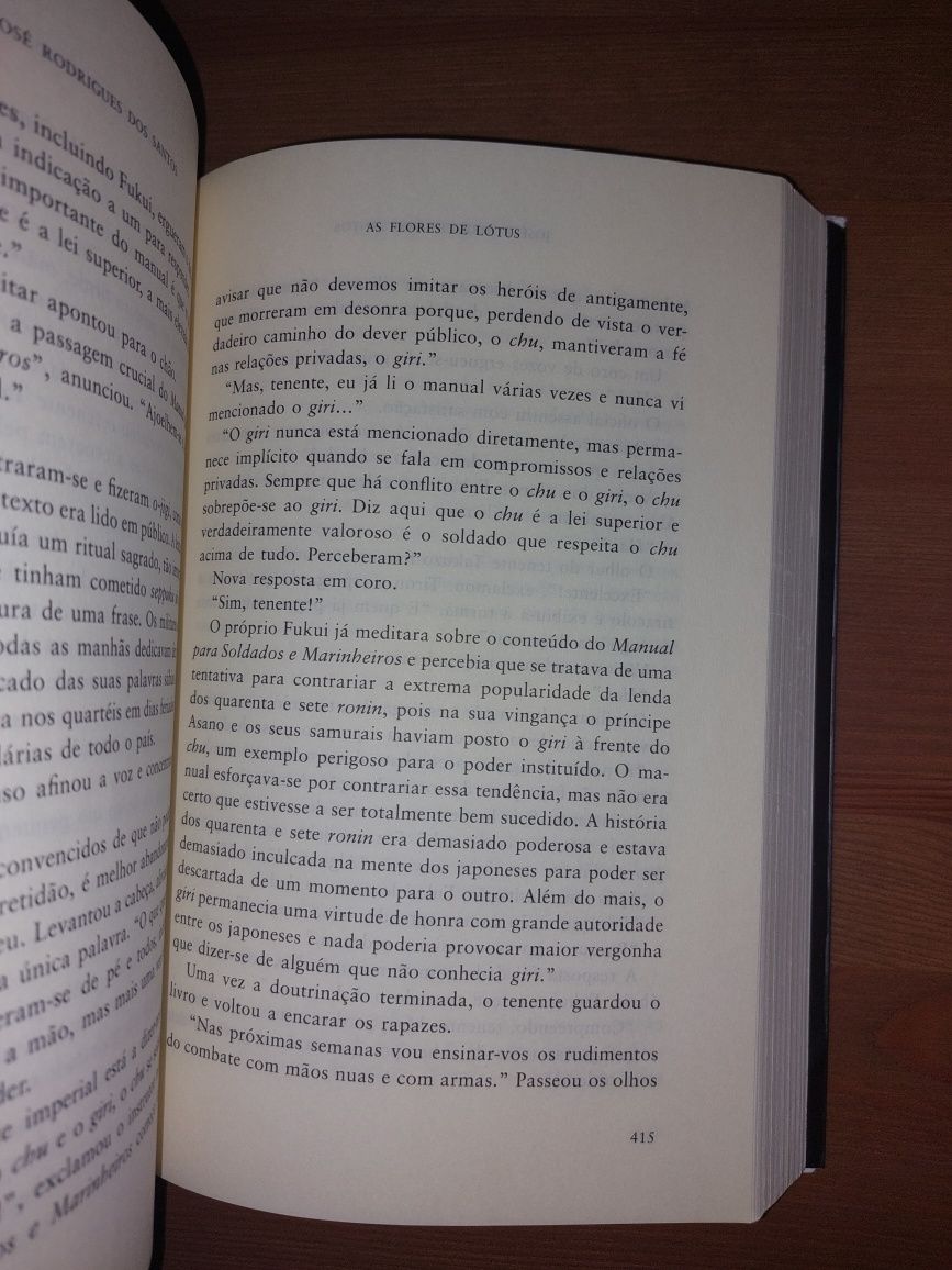 L " As Flores de Lótus " 1ª Ed. José Rodrigues dos Santos
