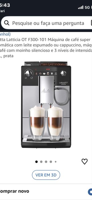 Maquina de cafe automatica Melitta Latticia