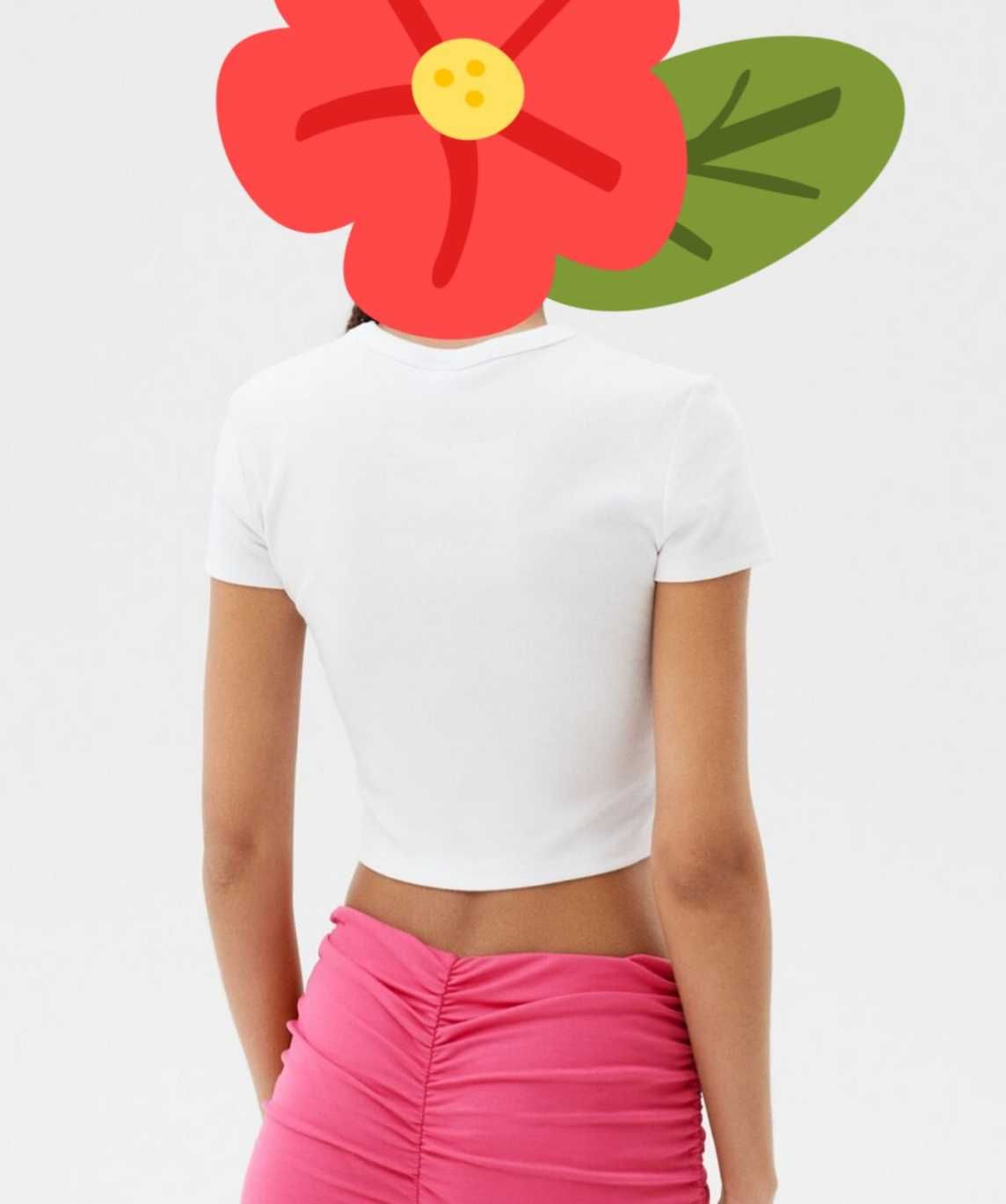 M 38 crop top koszulka Bershka