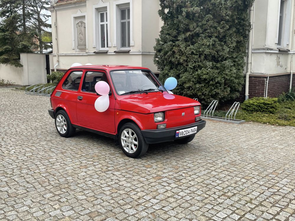 Fiat 126p Auto do ślubu sesja wesele wynajem