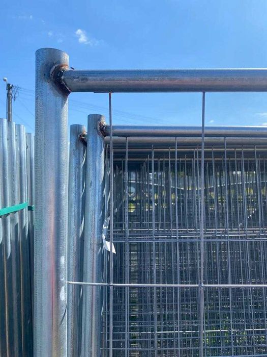 Płot brama ogrodzenie tymczasowe panel "rura w rurze" wzmocnione 3,5m