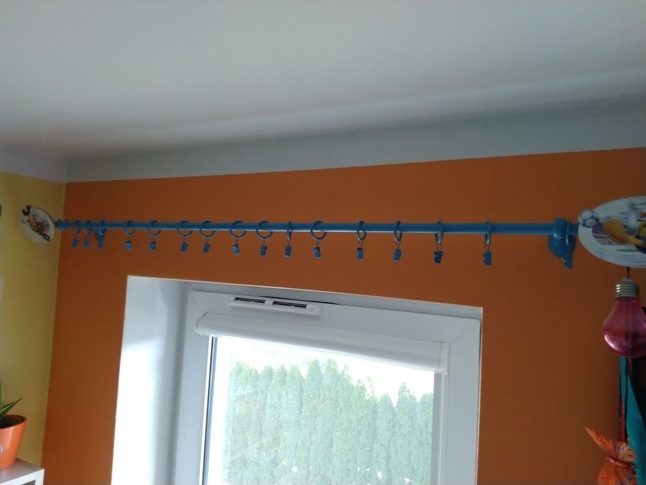 Karnisz niebieski końcówki do karnisza dziecięcy Disney Donald Miki