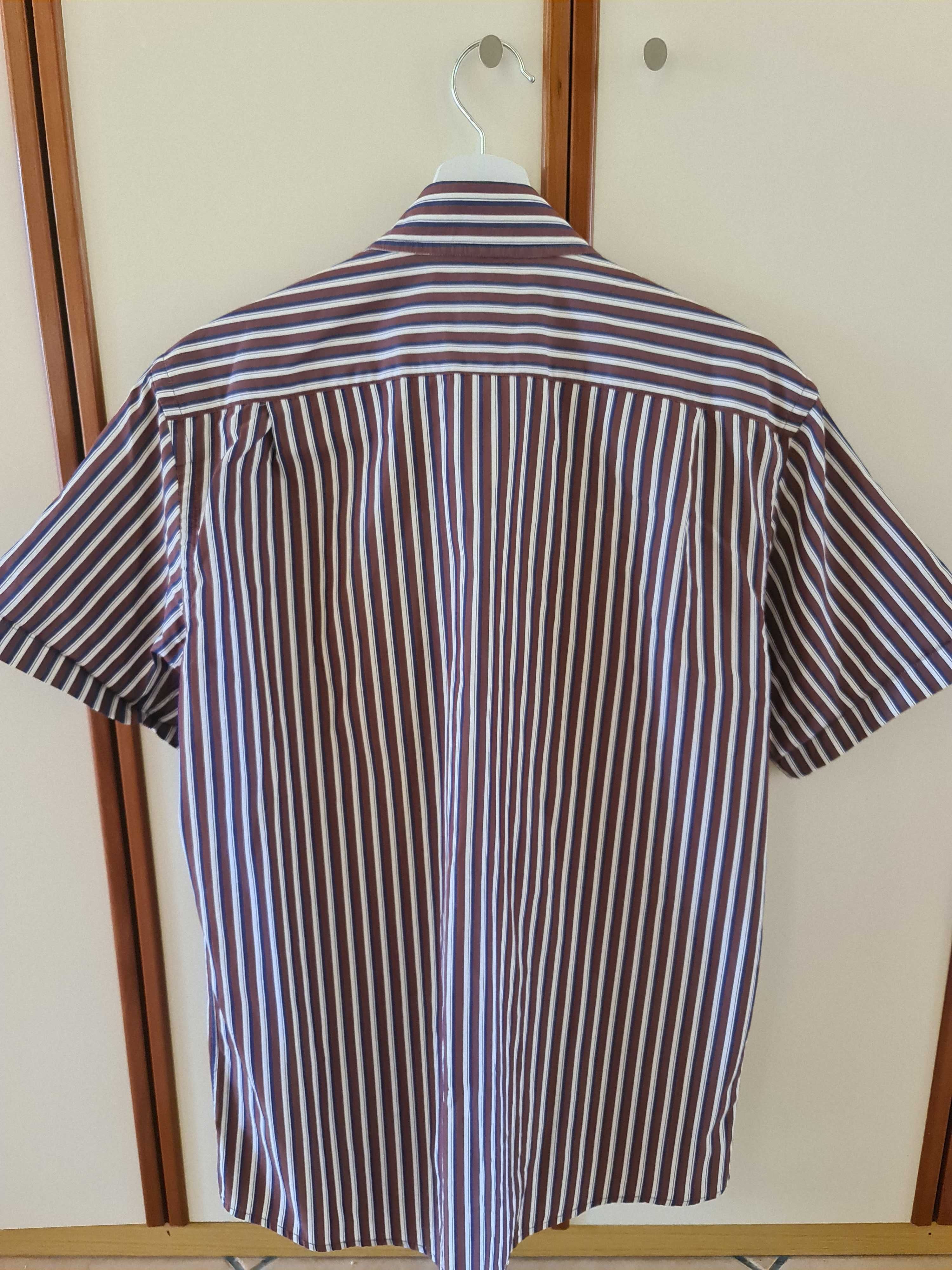 Camisa Dunil Slim Fit Tamanho M Manga Curta Shirt
