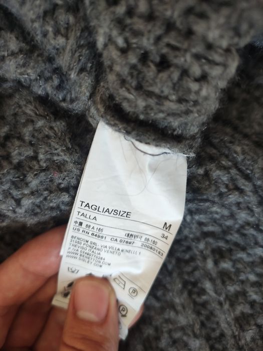 Casaco Inverno Cinza p/mulher da Benetton