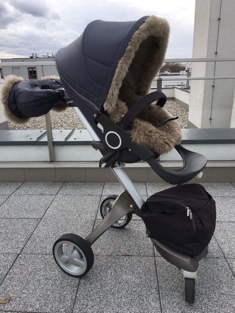 Stokke Xplory v3 wózek gondola spacerówka winter kit śpiworek