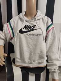 Bluza bawełniana szara z kapturem Adidas XS/S