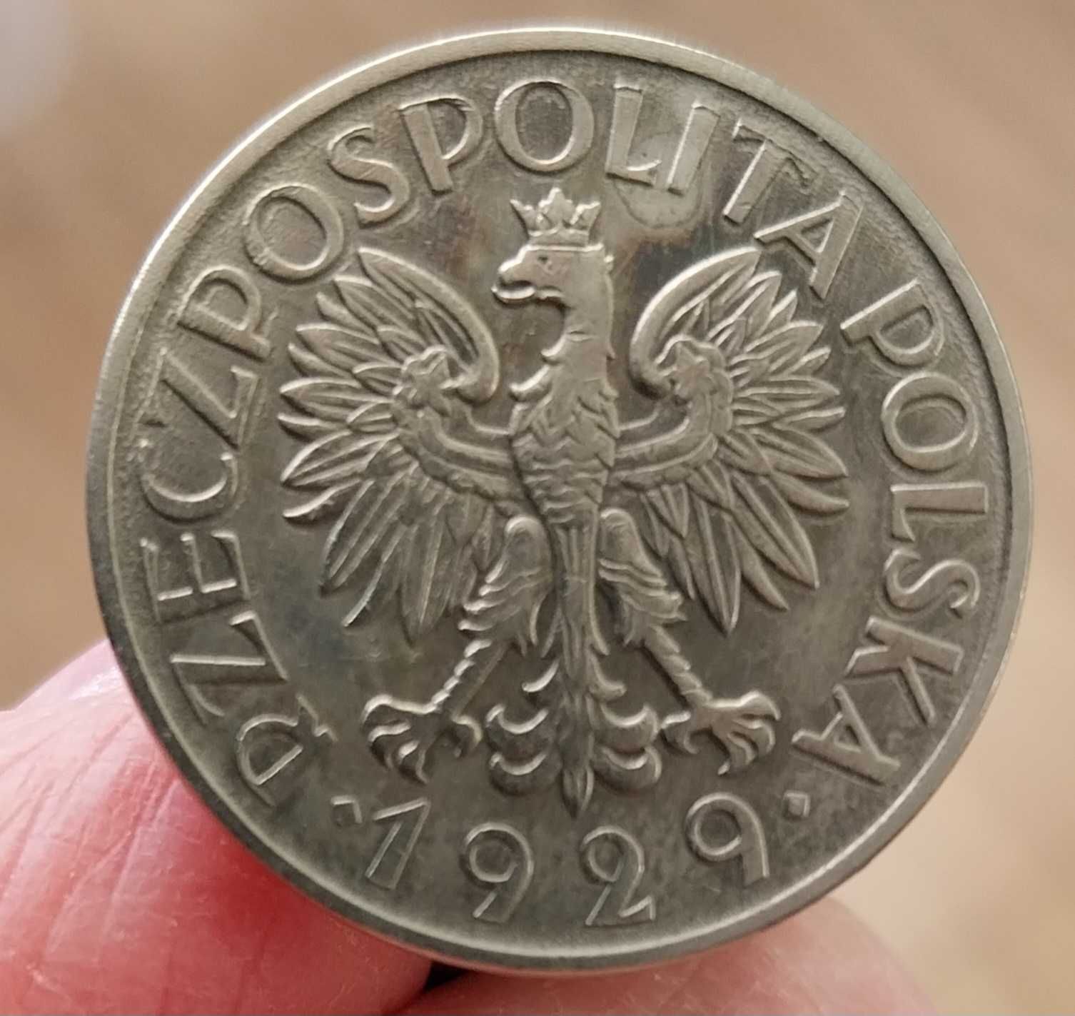 Spinki do mankietów na monecie 1 złotowej z 1929 roku