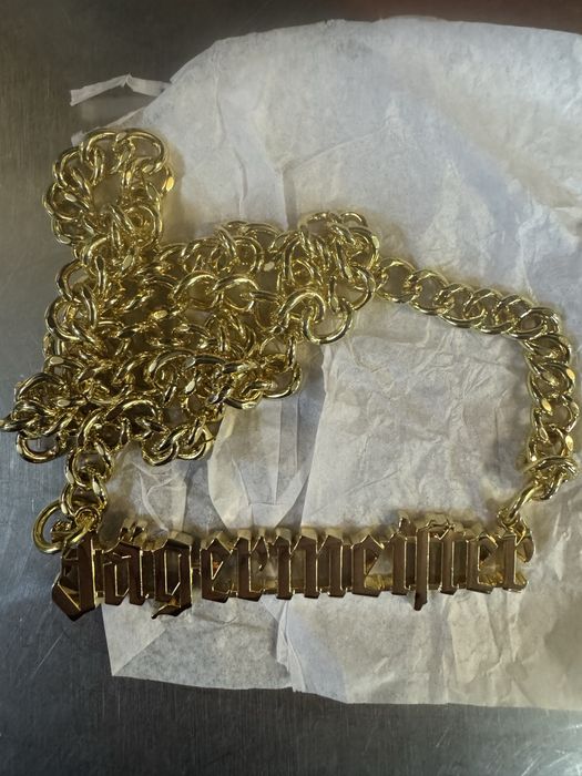 Łańcuch łańcuszek na szyję naszyjnik złoty Jägermeister