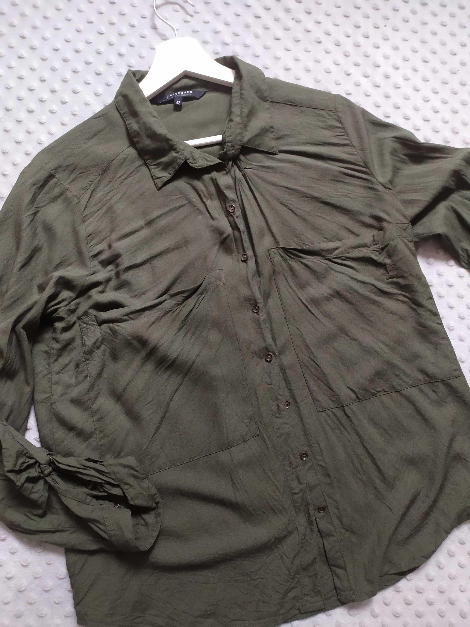 Koszula damska Reserved khaki zielon 42 XL