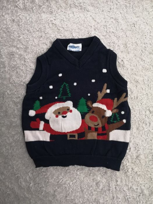 Pulower na święta Święty Mikołaj rozmiar 80