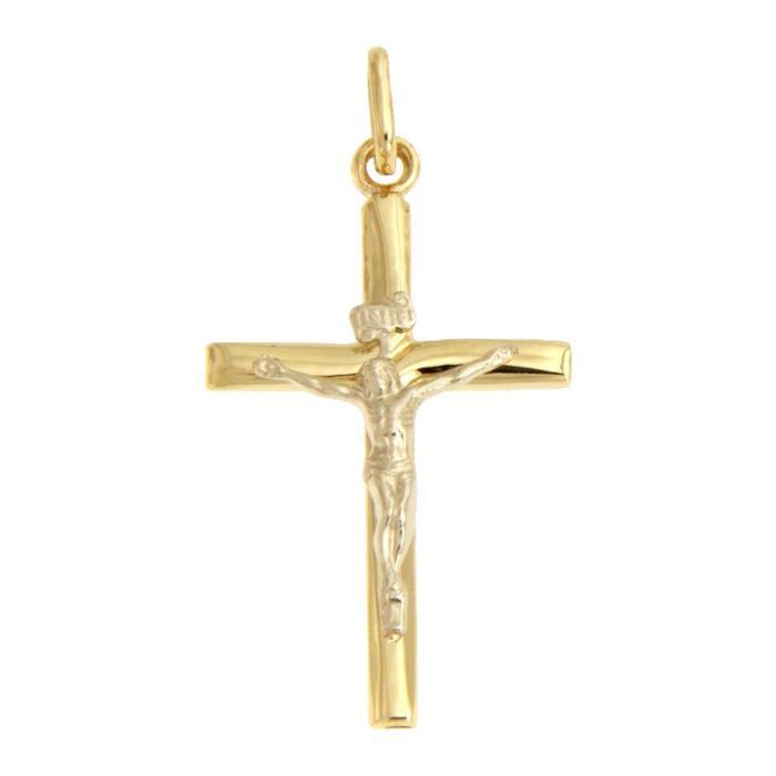 Złoty krzyżyk pr. 585 z wizerunkiem Jezusa ZK069