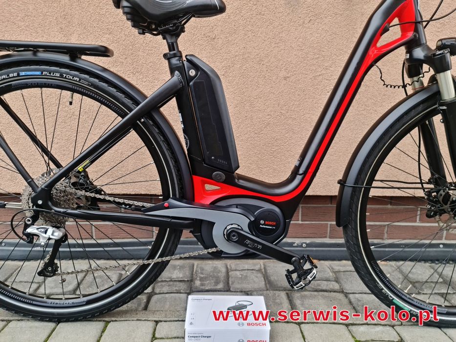 Rower elektryczny damka damski BERGAMONT E-Ville koła 28 SHIMANO XT