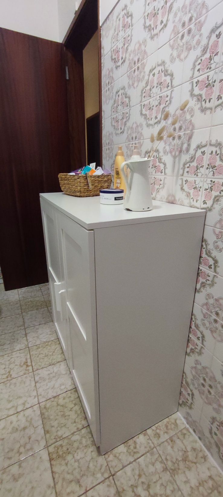 BRIMNES - Armário c/portas, branco, 78x95 cm