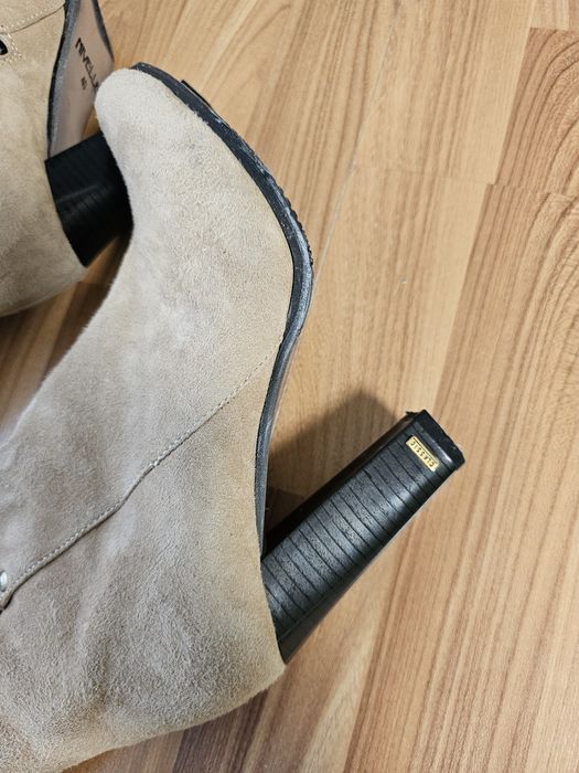 Сапоги жіночі замшеві  осінь - зима , р 40